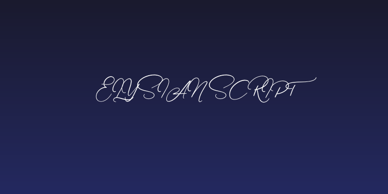 Elysian Script Social Header