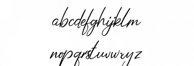 Elysian Script Polices MINUSCULES