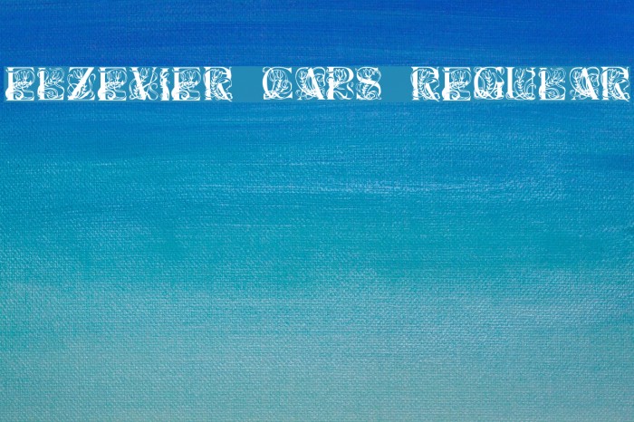Elzevier Caps Regular Font examples