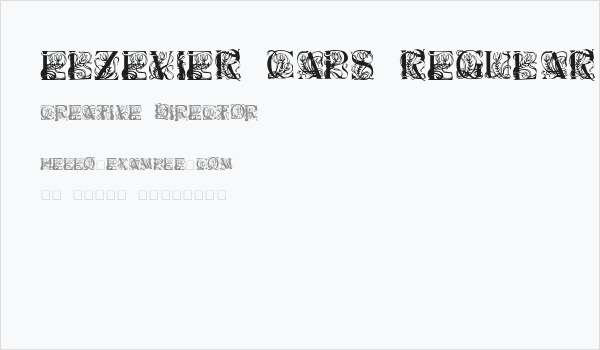 Elzevier Caps Regular Business Card