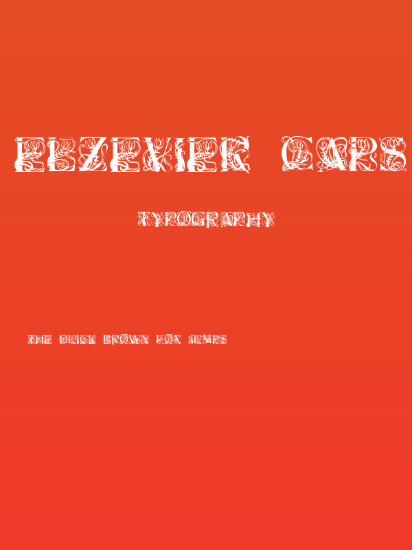 Elzevier Caps Regular Poster