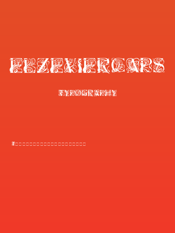 Elzevier Caps Poster