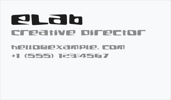 eLab Business Card