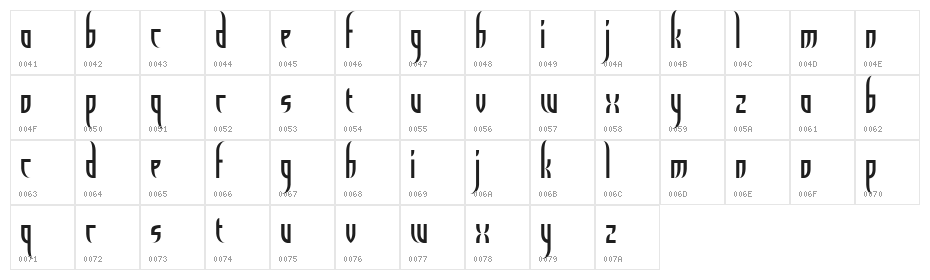 el Diablo Character Map