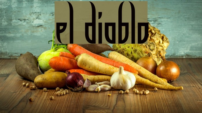 el Diablo फ़ॉन्ट examples