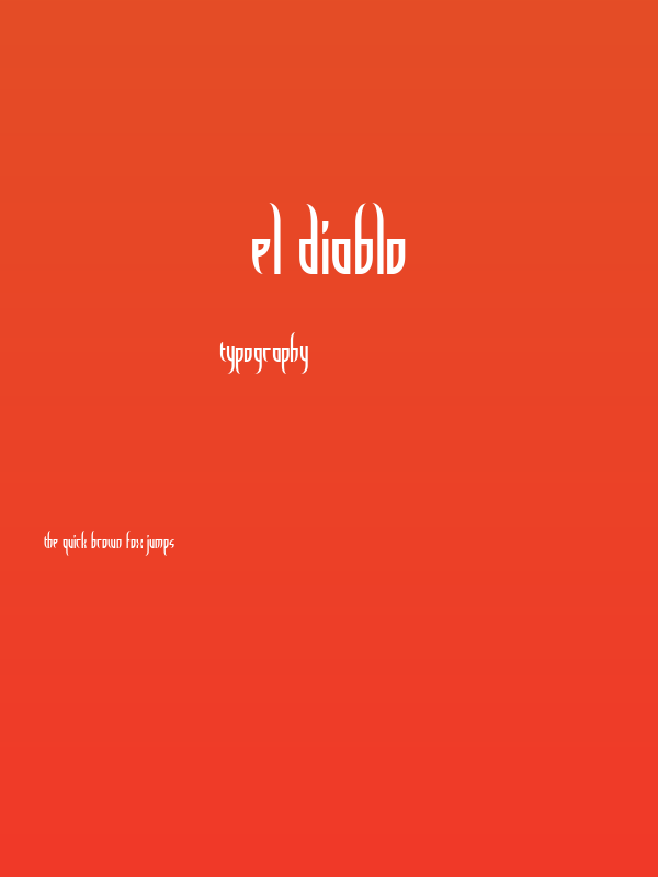 el Diablo Poster