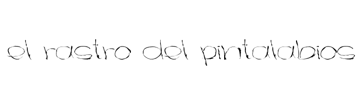 el rastro del pintalabios  नि: शुल्क फ़ॉन्ट्स डाउनलोड