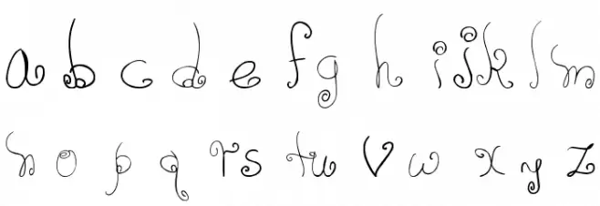 elaine 字体 小写