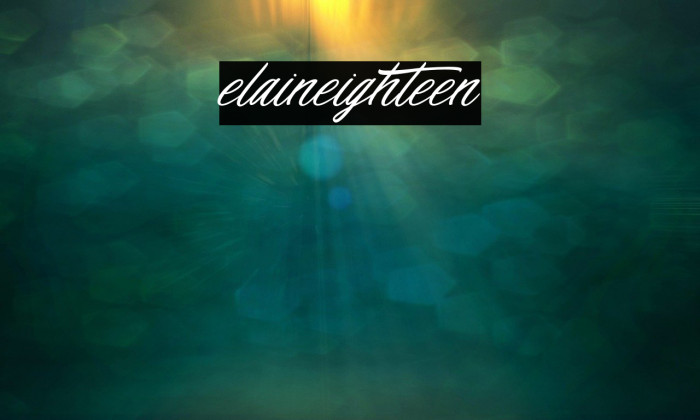 elaineighteen Example 1