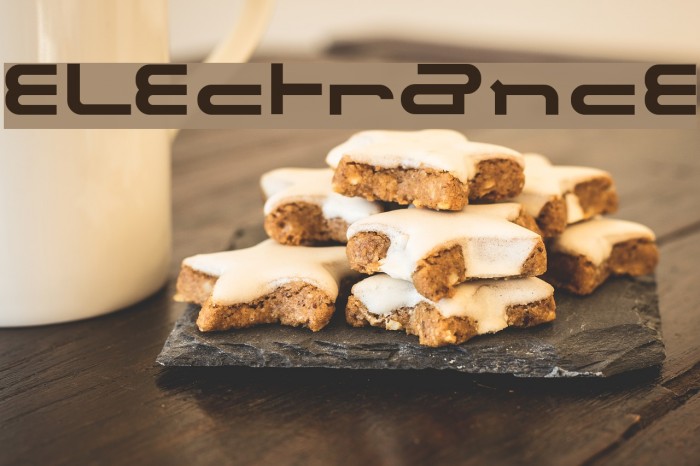 electrance Font examples