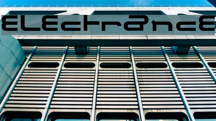 electrance Font examples