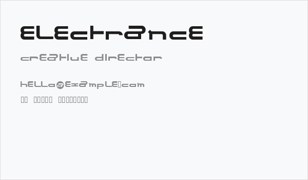 electrance Business Card