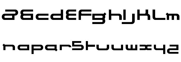electrance Font LOWERCASE