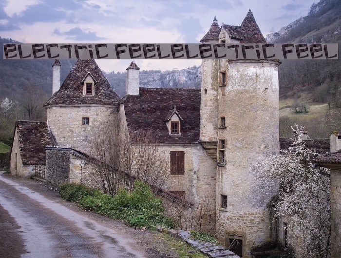 electric feelelectric feel Font examples