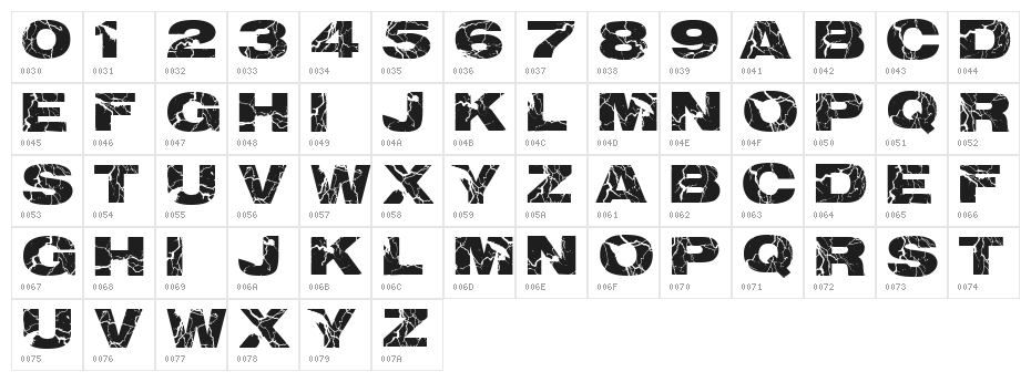 electrical Character Map