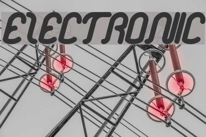 electronic Font examples