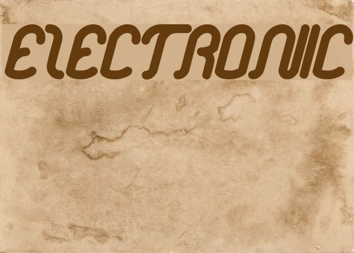 electronic Font examples