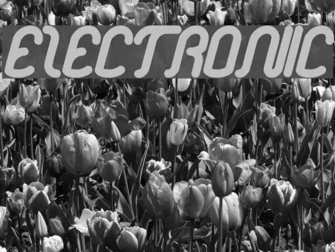 electronic Font examples