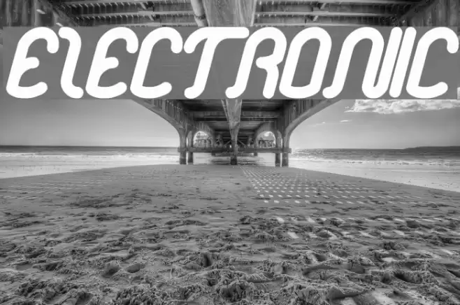 electronic Font examples