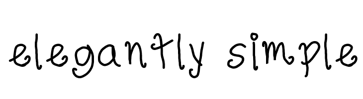 elegantly simple  Descarca Fonturi Gratis