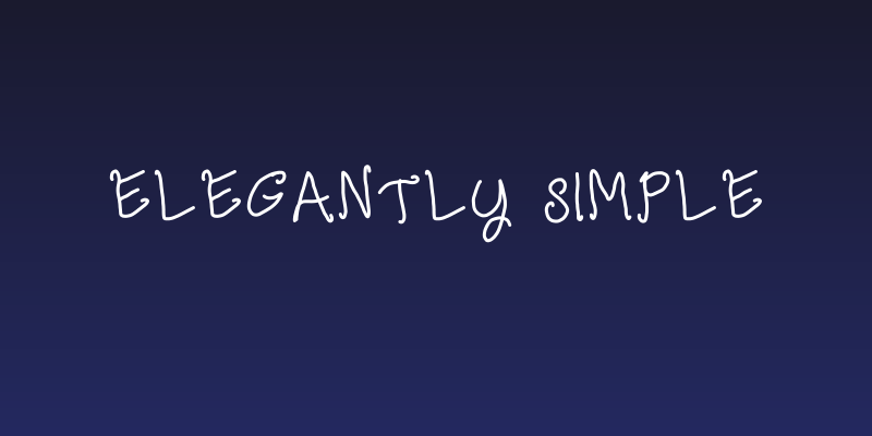 elegantly simple Social Header