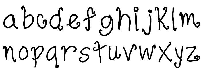 elegantly simple Font LOWERCASE