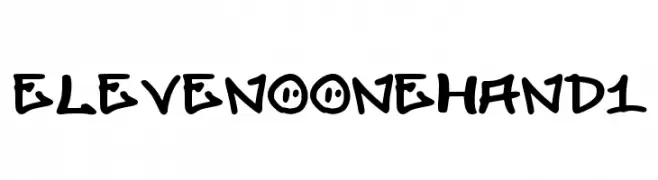 elevenoonehand1  Fuentes Gratis Descargar