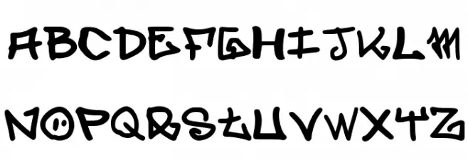 elevenoonehand1 Font LOWERCASE