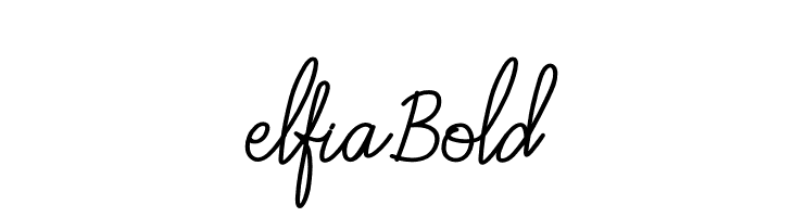 elfia Bold  Fuentes Gratis Descargar