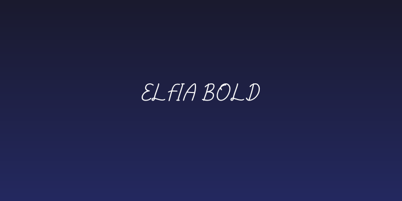 elfia Bold Social Header