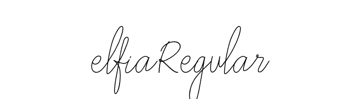 elfia Regular  font caratteri gratis