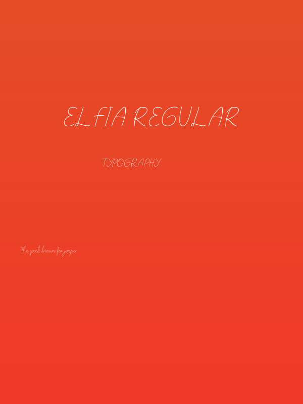 elfia Regular Poster