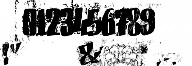 elfont BLOCK Font OTHER CHARS