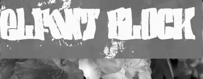 elfont BLOCK Font examples