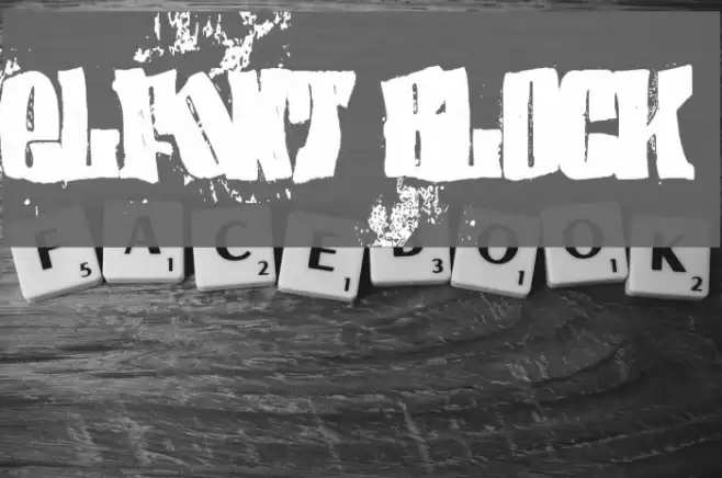 elfont BLOCK Font examples