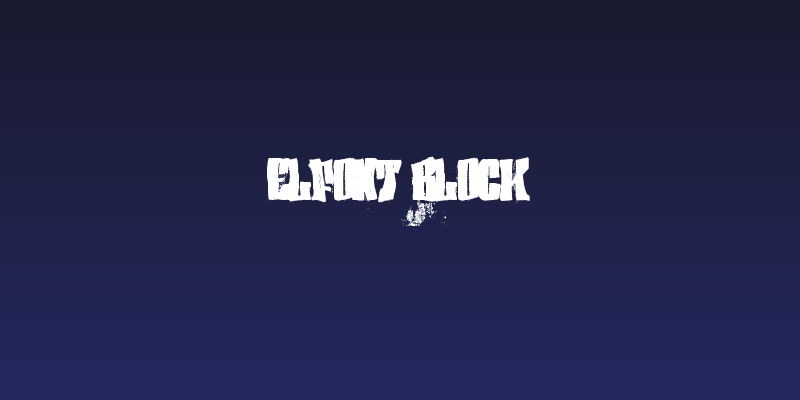 elfont BLOCK Social Header