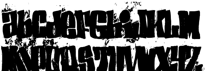 elfont BLOCK Font LOWERCASE