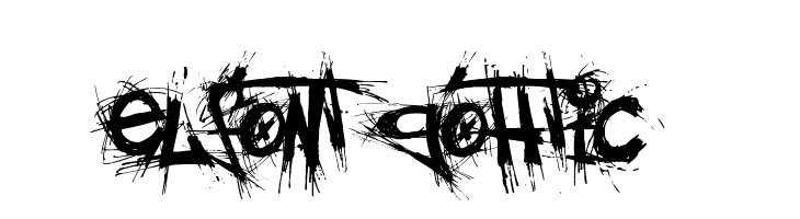 elfont gohtic  Free Fonts Download