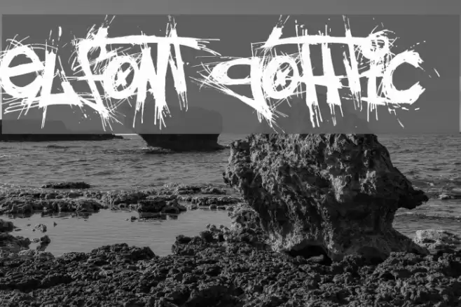 elfont gohtic Font examples