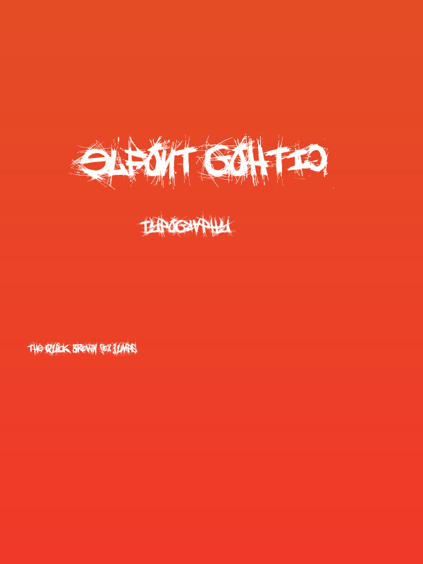 elfont gohtic Poster