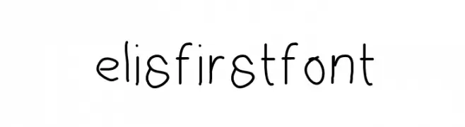 elisfirstfont  les polices de caractères gratuit tlcharger
