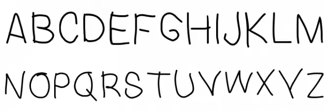 elisfirstfont 字体 大写