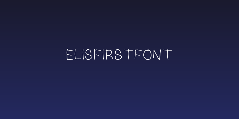 elisfirstfont Social Header