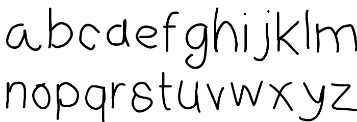 elisfirstfont Font LOWERCASE