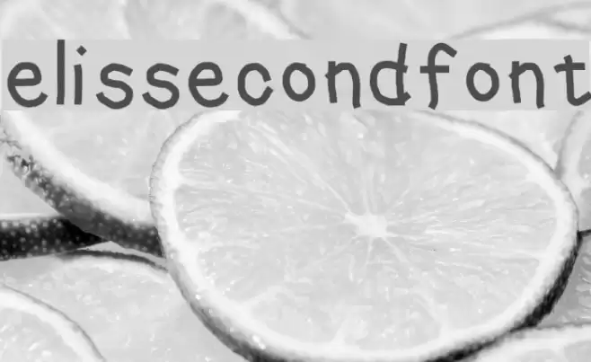 elissecondfont フォント examples