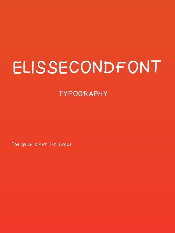 elissecondfont Poster