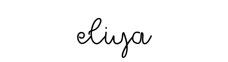 eliya  フリーフォントのダウンロード
