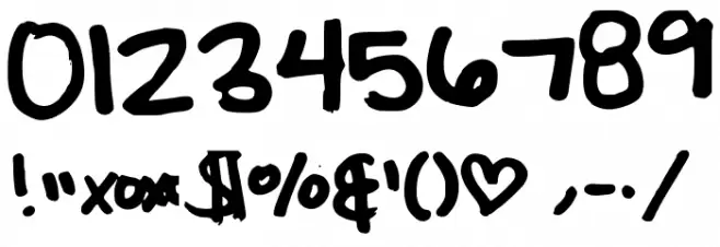 elizacat Font OTHER CHARS