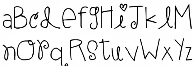 elle ami Schriftart Groß
