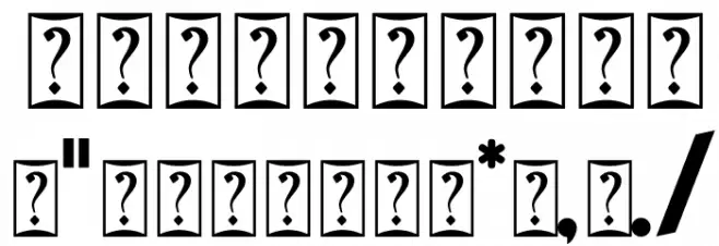 elma 01 Font OTHER CHARS